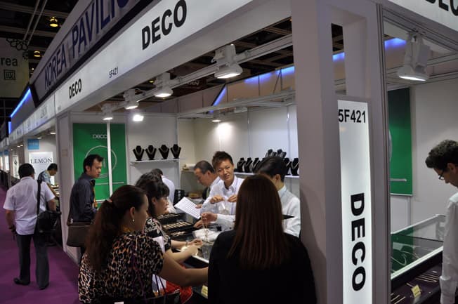 KORA pavilion at a jewelry trade show